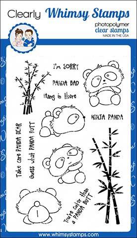 Panda Butt Clear Stamps - Whimsy Stamps