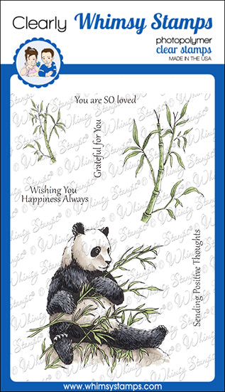 **NEW Panda Clear Stamps - Whimsy Stamps