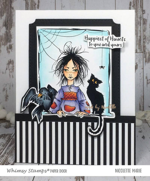 Happiest of Haunts Rubber Cling Stamp - Whimsy Stamps