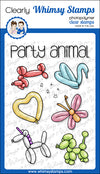 **NEW Party Animal Balloons Clear Stamps - Whimsy Stamps