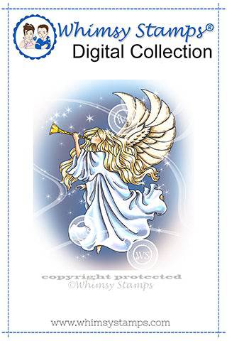 Peace Angel - Digital Stamp - Whimsy Stamps