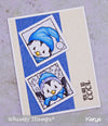 Penguin Holiday Squares Clear Stamps - Whimsy Stamps