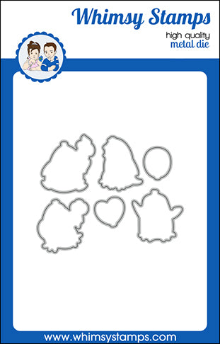 **NEW Penguin Poop Outline Die Set - Whimsy Stamps