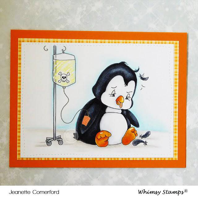 Penguin Ray - Digital Stamp - Whimsy Stamps