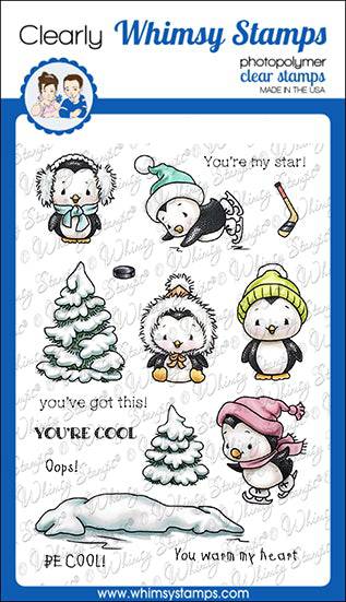 Penguin Winter Clear Stamps - Whimsy Stamps