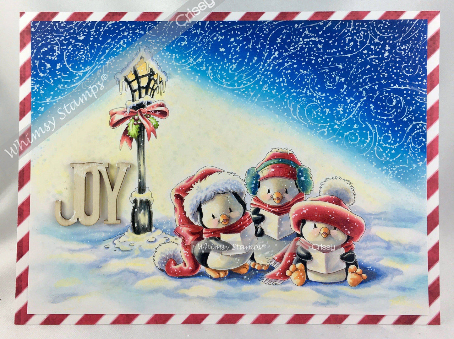 Penguin Carolers - Digital Stamp - Whimsy Stamps