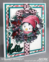 Penguin Holiday Squares - Digital Stamp - Whimsy Stamps