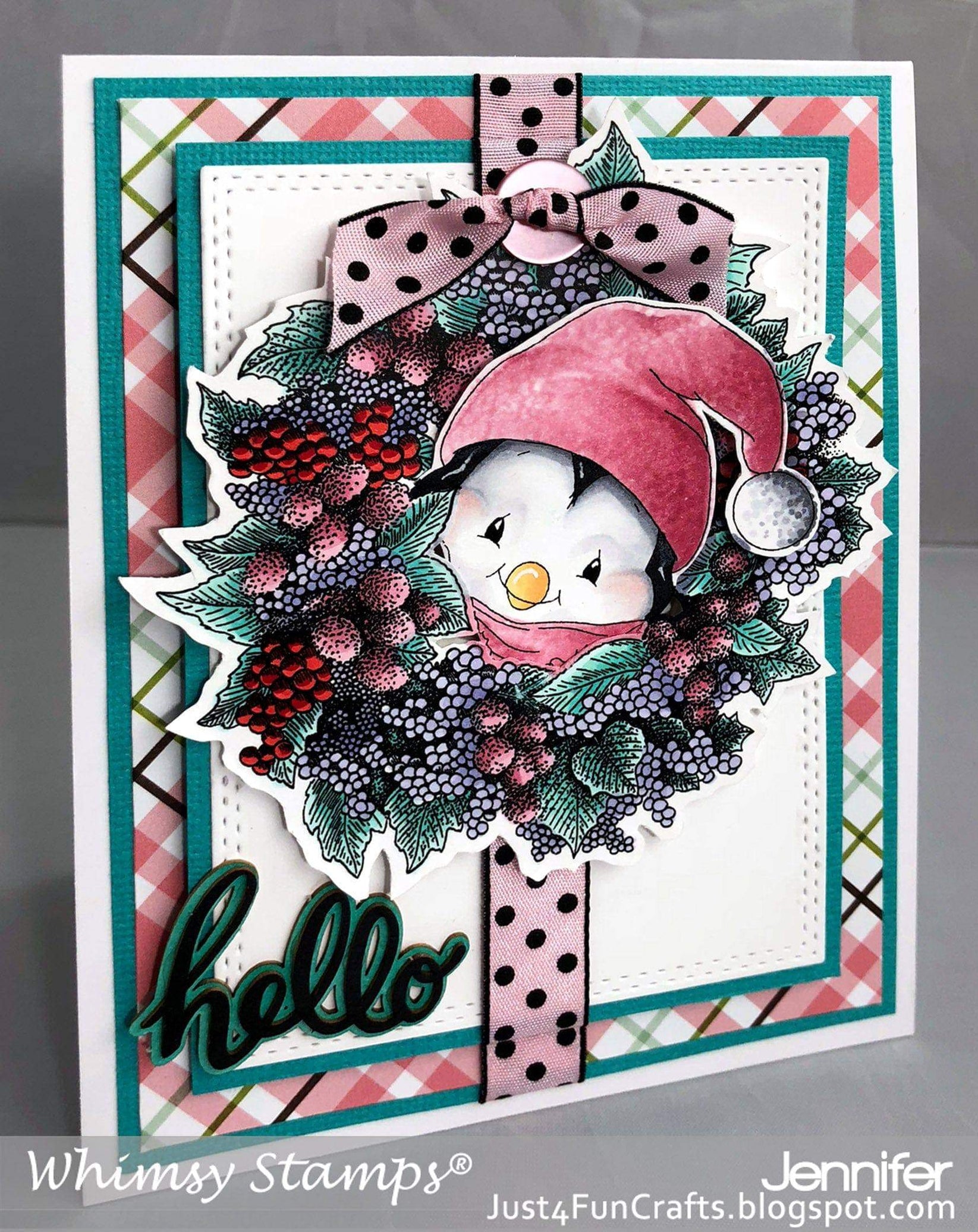 Penguin Holiday Squares - Digital Stamp– Whimsy Stamps