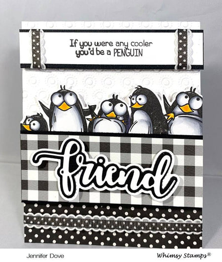 Friend Word and Shadow Die Set - Whimsy Stamps