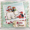 Penguin Warm Winter Wishes - Digital Stamp - Whimsy Stamps