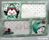 Penguin Holiday Squares Clear Stamps - Whimsy Stamps