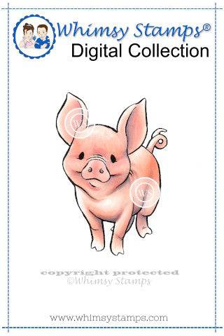 Pig - Digital Stamp - Whimsy Stamps