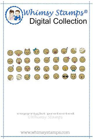 Planner Emojis - Digital Stamp - Whimsy Stamps