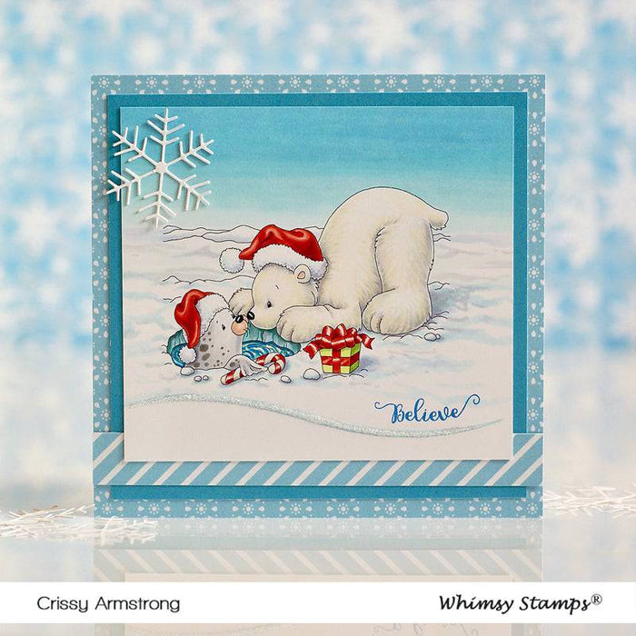 Polar Bear and Seal - Digital Stamp - Whimsy Stamps