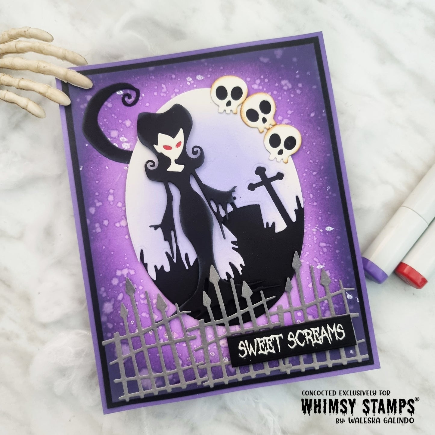 Howling Night Die Set - Whimsy Stamps