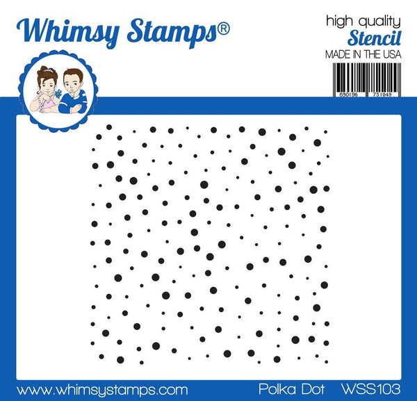 Polka Dot Stencil - Whimsy Stamps