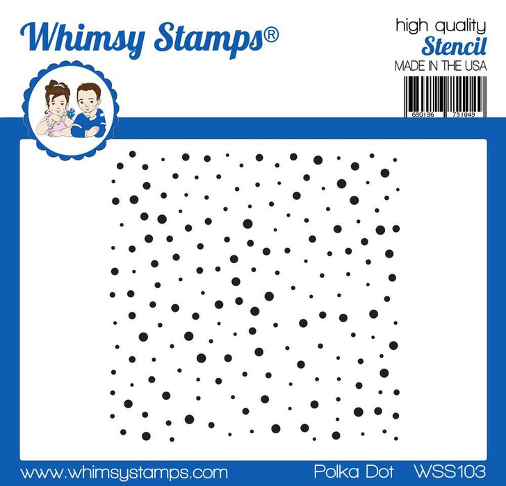 Polka Dot Stencil - Whimsy Stamps