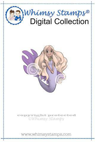 Proper Mermaid - Digital Stamp - Whimsy Stamps