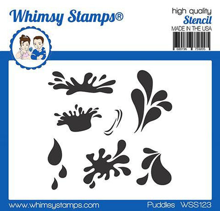 Puddles Stencil - Whimsy Stamps