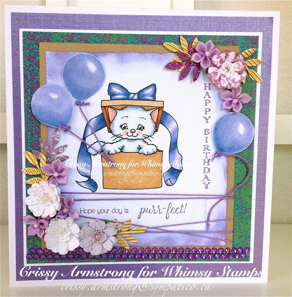 Purrfect Gift - Digital Stamp - Whimsy Stamps