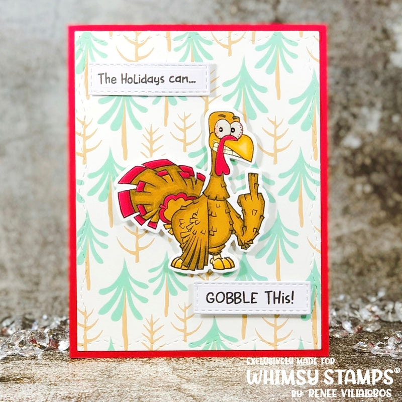 Gobble This! Clear Stamps - Whimsy Stamps