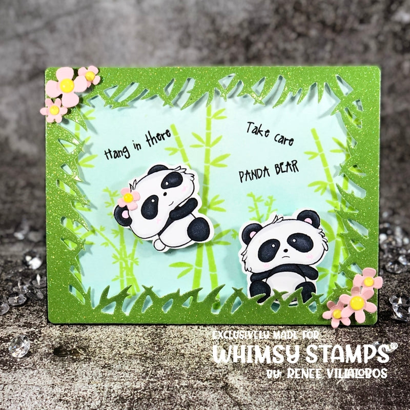 Panda Butt Clear Stamps - Whimsy Stamps