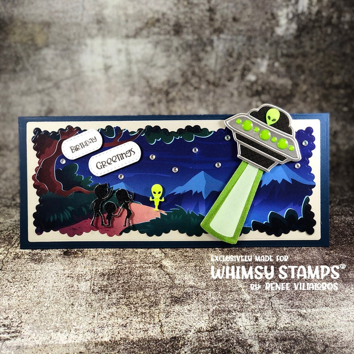 Slimline Fancy Frame Die - Whimsy Stamps