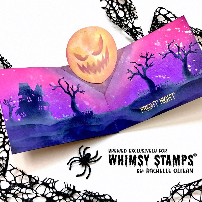 Haunted Graveyard Border Die - Whimsy Stamps