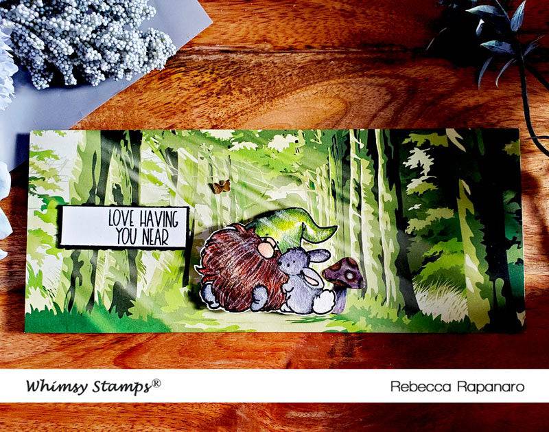 Slimline Paper Pack - Enchanted Forest - Whimsy Stamps