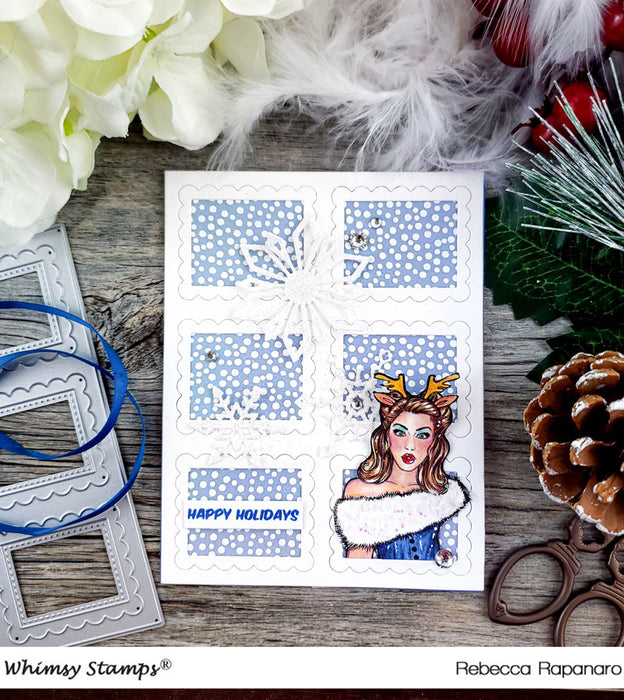 Micro Patterns Clear Stamps - Whimsy Stamps