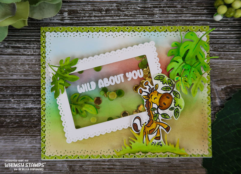 **NEW Safari Animals Clear Stamps - Whimsy Stamps