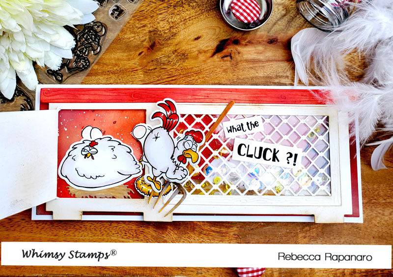 What the Cluck Clear Stamps - Whimsy Stamps