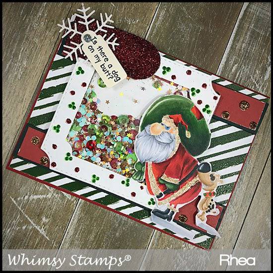 Holly Jolly My Butt Clear Stamps - Whimsy Stamps