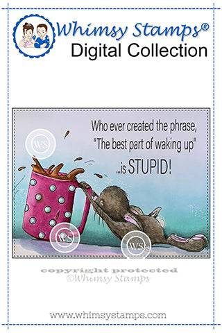 PPC Class - But First Coffee - Digital Stamp - Whimsy Stamps