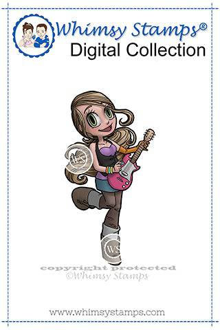 Rocker Mae - Digital Stamp - Whimsy Stamps