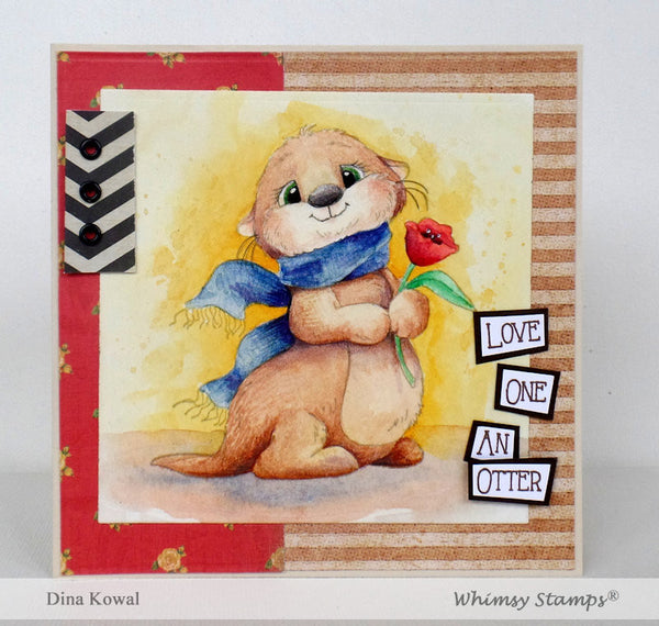 My Significant Otter - Digital Stamp - Whimsy Stamps