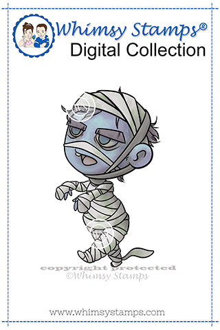 Mini Mummy - Digital Stamp - Whimsy Stamps