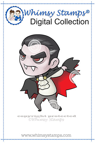 Mini Vampire - Digital Stamp - Whimsy Stamps