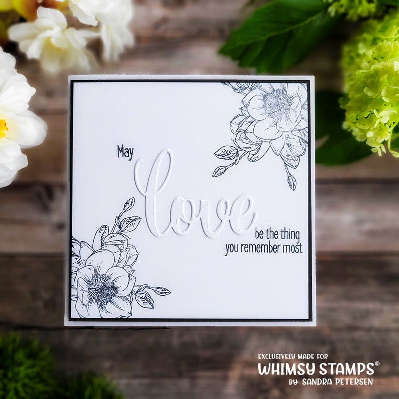 Sympathy So Deeply Sorry Clear Stamps - Whimsy Stamps