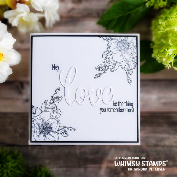 Love Word Die Set - Whimsy Stamps