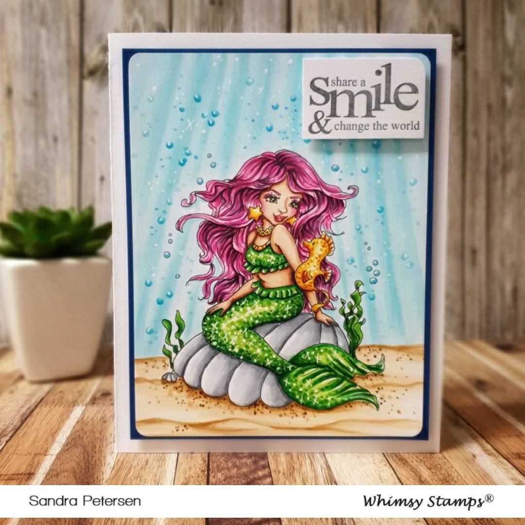 Mermaid Isabelle - Digital Stamp - Whimsy Stamps