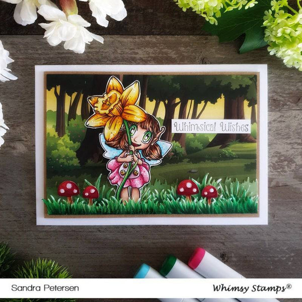 Daffodil Fairy - Digital Stamp - Whimsy Stamps