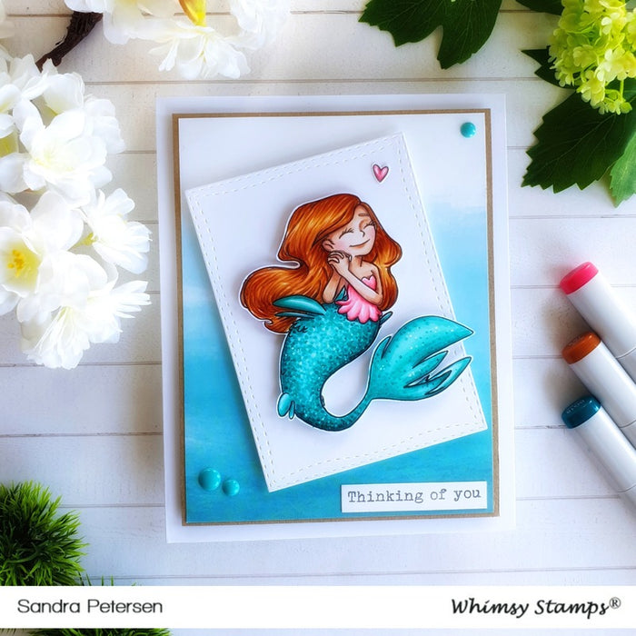 Loving Mermaid - Digital Stamp - Whimsy Stamps