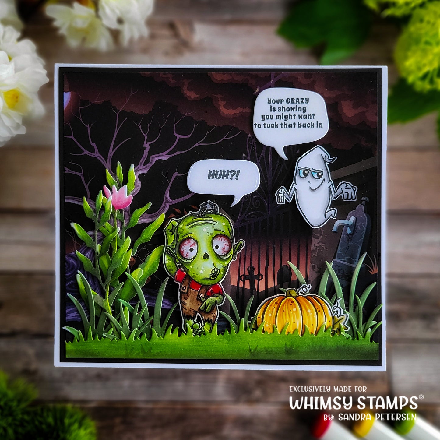 6x6 Paper Pack - Haunted Graveyards - Whimsy Stamps