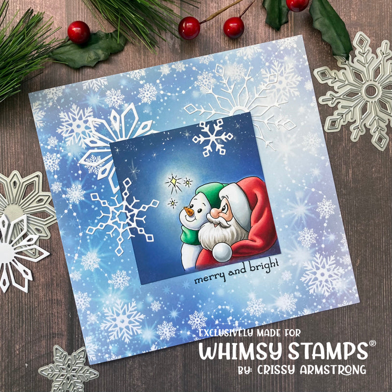 Elegant Snowflakes and Border Die - Whimsy Stamps