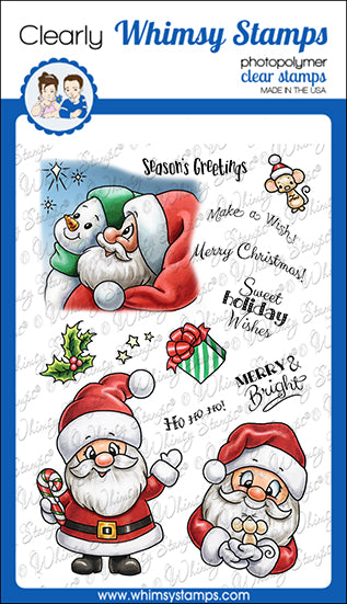 **NEW Santa and Friends Clear Stamps - Whimsy Stamps