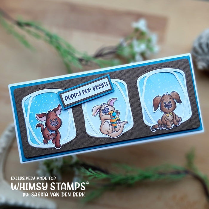 **NEW Puppy Dog Kisses Clear Stamps - Whimsy Stamps
