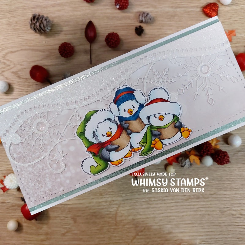 Elegant Snowflakes and Border Die - Whimsy Stamps