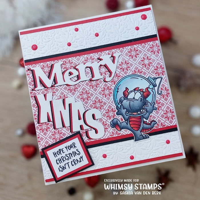 **NEW Dudley's Christmas Clear Stamps - Whimsy Stamps