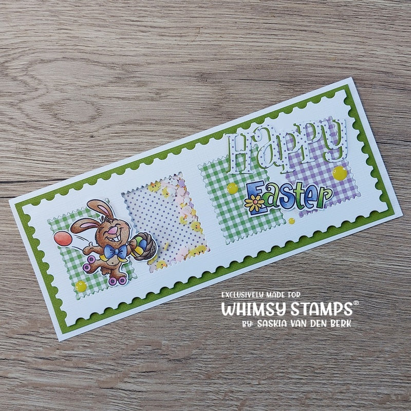 Slimline Postage Die - Whimsy Stamps